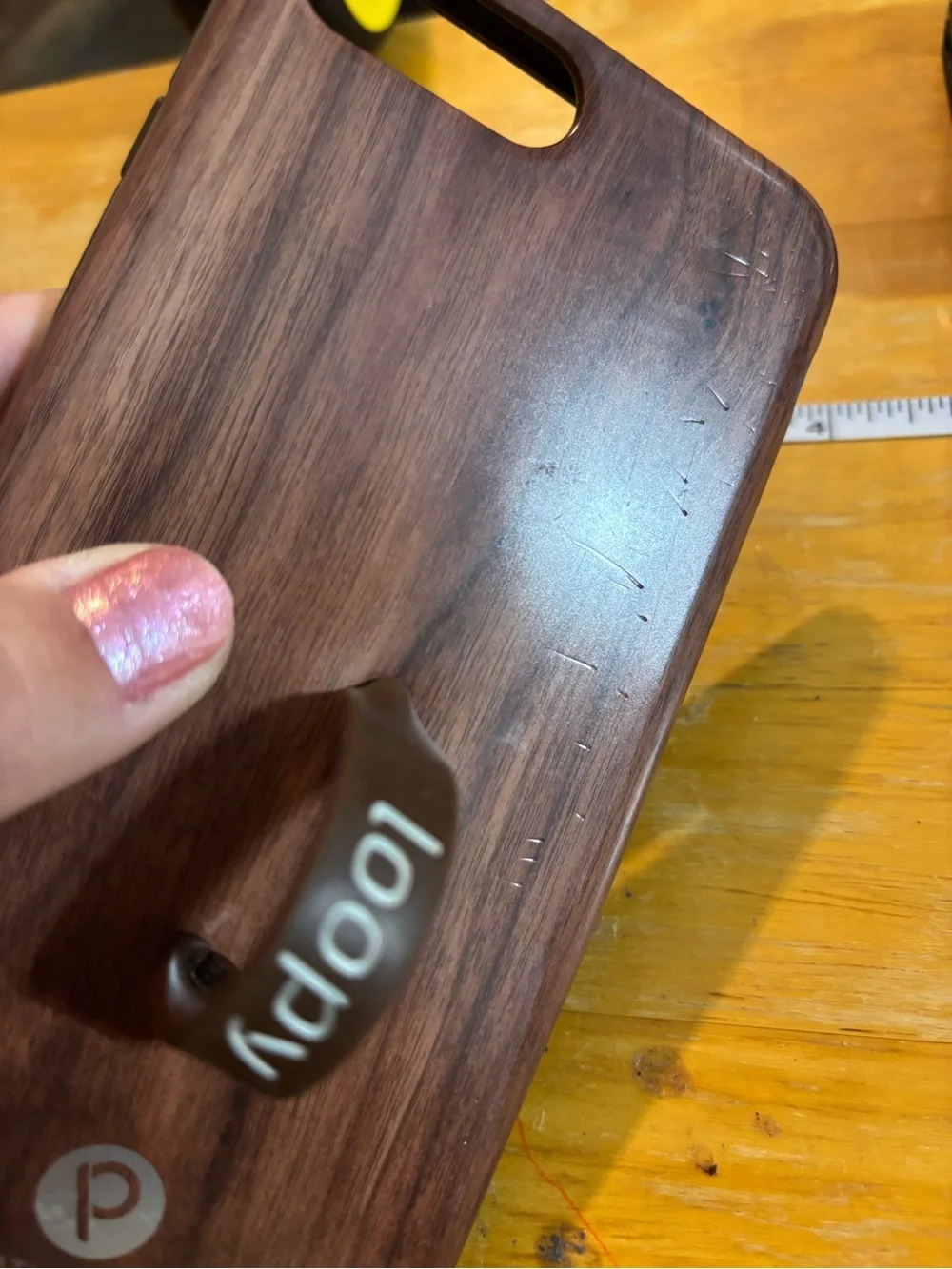 Loopy Case Wood-Style Phone Case - Brown